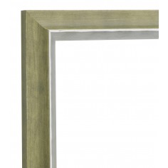 Moldura Plata y Verde 25 x...