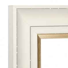 Wall mirror White and Gold...