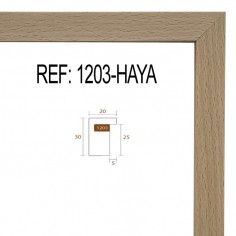 Natural Beech Molding 20x30 mm