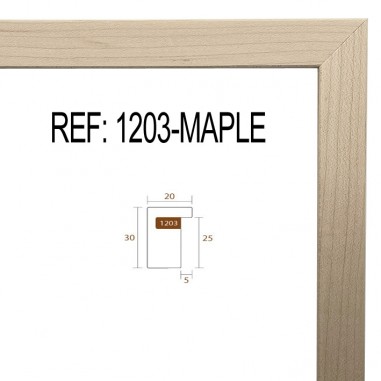 Natural MAPLE Molding 20x30 mm