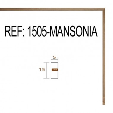 Moldura Tablilla de MANSONIA de 5x15 mm