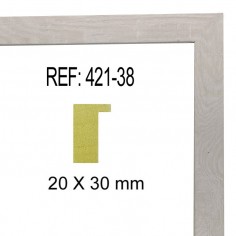 Moldura Blanca de 20x30 mm