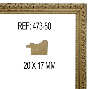 Moldura Oro de 20x17 mm