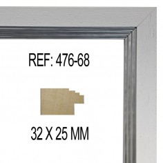 White and Silver moulding...