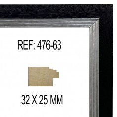 Black and Silver moulding...