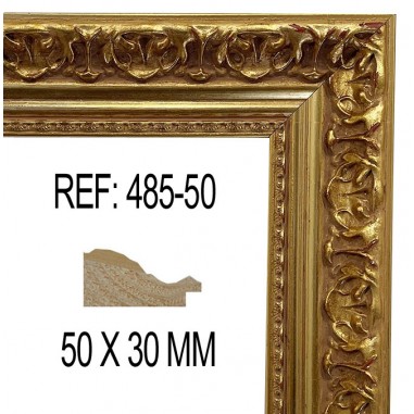 Gold moulding 50x30 mm
