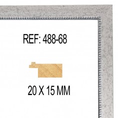 White and Silver moulding...