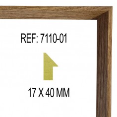 Moldura Nogal de 17 x 40 mm