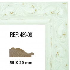 WHITE moulding 50x30 mm