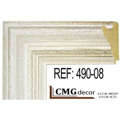 WHITE moulding 85x45 mm