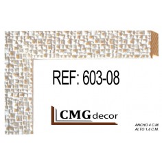 White moulding 40 x 14 mm