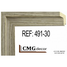 Moldura GRIS de 45x35 mm