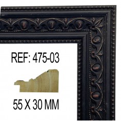 Espejo de pared Negro con... 2