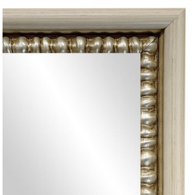 Wall mirror White and Silver with...