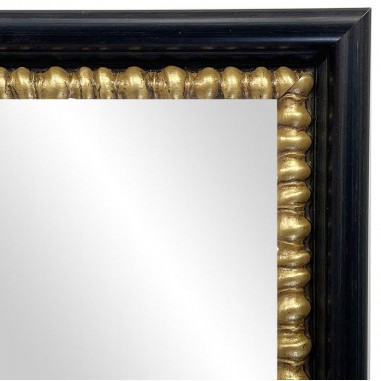 Wall mirror Black and Gold with wood...