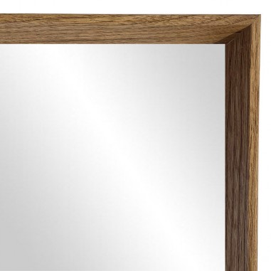 Wall mirror Walnut with wood trim...
