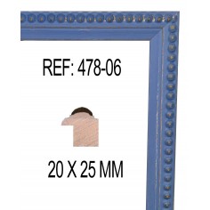 Blue moulding 20x25 mm