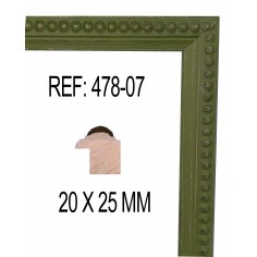 Green moulding 20x25 mm