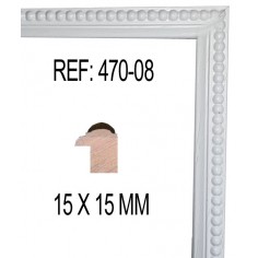 Moldura Blanco de 15x15 mm
