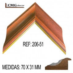 Gold Edge Walnut Molding...
