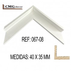 White moulding 45x30 mm