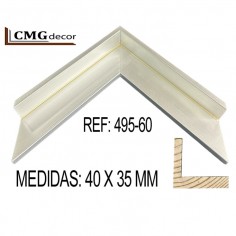 Moldura Plata de 40x35 mm