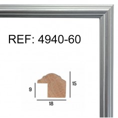 Silver wood moulding 20 x...