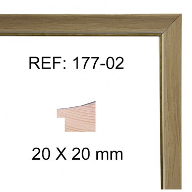 Honey moulding 20x20 mm