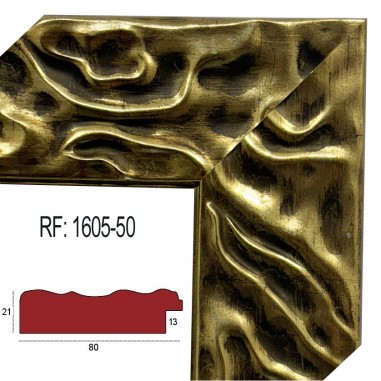 Gold moulding 80 x 21 mm