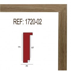 Oak moulding 25 x 75 mm