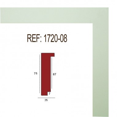 Moldura Blanca 25 x 75 mm