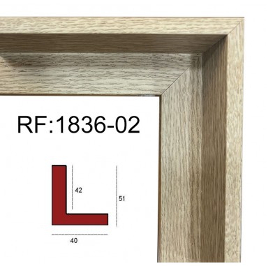 Moldura Roble 40 x 51 mm