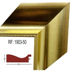 Gold moulding 105 x 36 mm