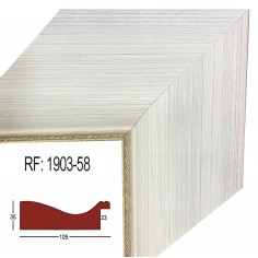 Moldura Blanca y Oro 105 x...