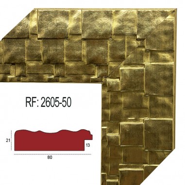 Gold moulding 80 x 21 mm