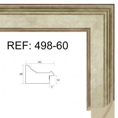 Moldura Plata 42 x 28 mm