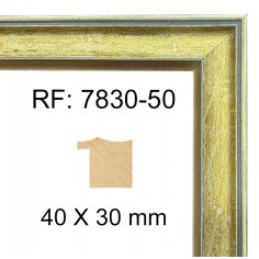 Moldura Oro de 40 x 30 mm
