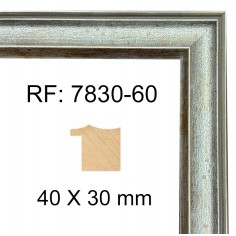 Silver wood moulding  40 x...