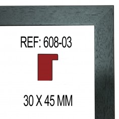Black moulding 30 x 45 mm
