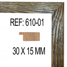 Moldura Nogal de 30 x15 mm