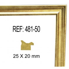 Moldura Oro de 25x20 mm