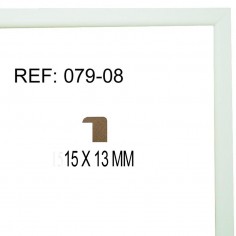 Moldura Blanca15x15 mm