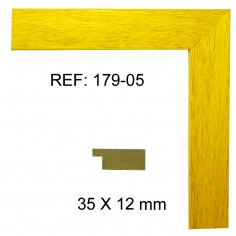 Moldura amarilla 35x13 mm