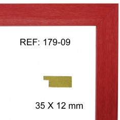 Moldura roja 35x13 mm