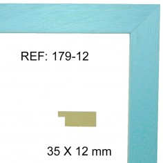 Moldura celeste 35x13 mm
