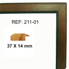 Walnut moulding 37x14 mm