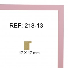 Pink moulding 17 x 17 mm