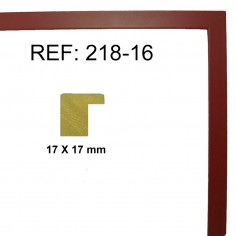 Caoba moulding 17 x 17 mm