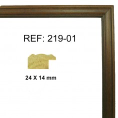 Moldura Nogal 25x13 mm