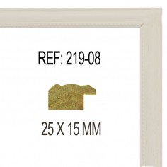 Moldura Blanca 25x13 mm